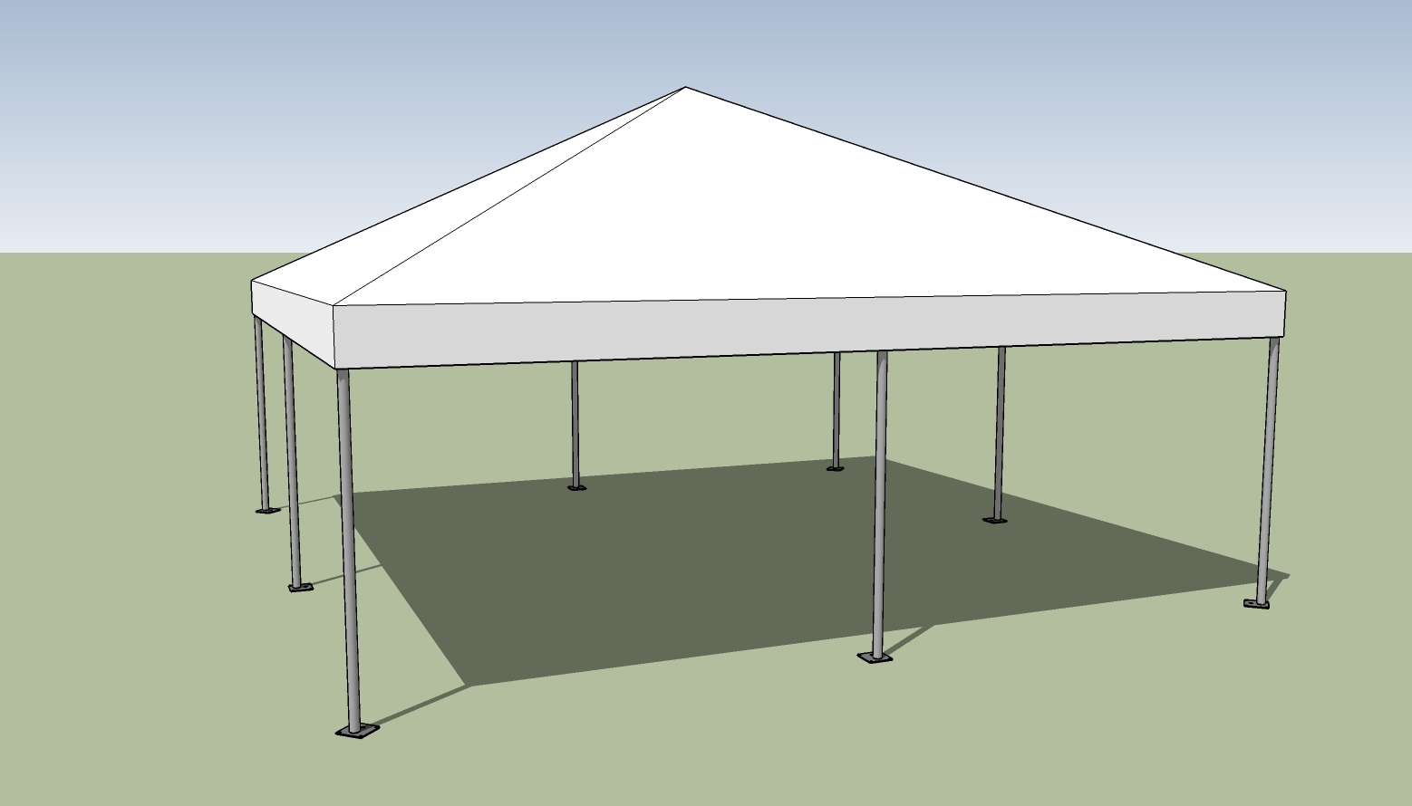 20x20 frame tent